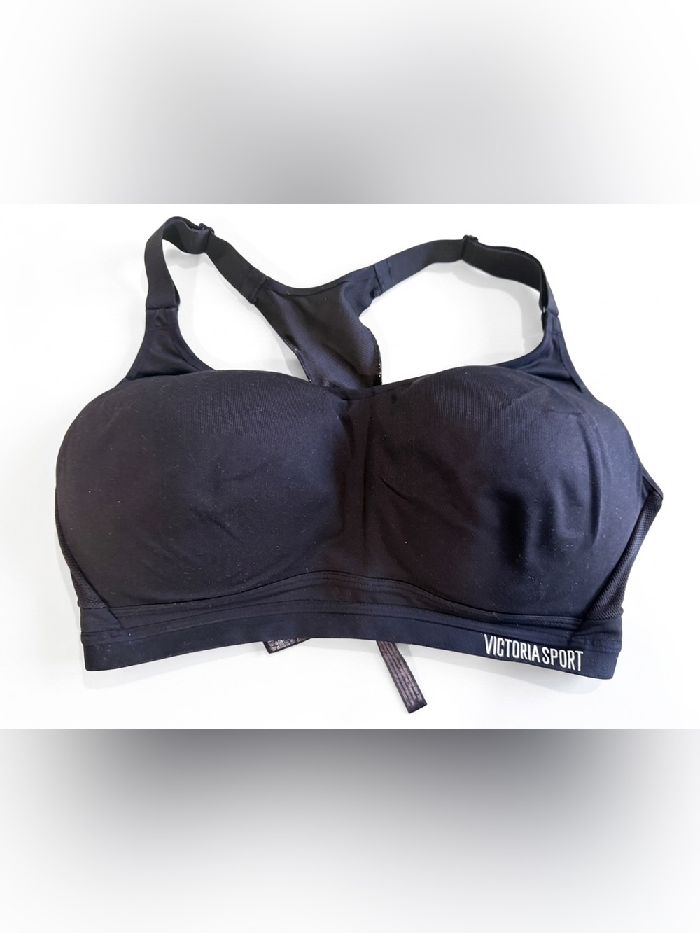Victoria's Secret Black Molded Cup Racerback Sports Bra